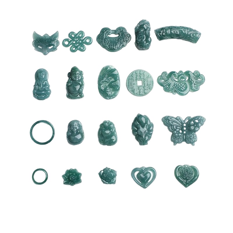 Beading - 2PC Natuurlijke Blauwe Water Jadeïet Jade