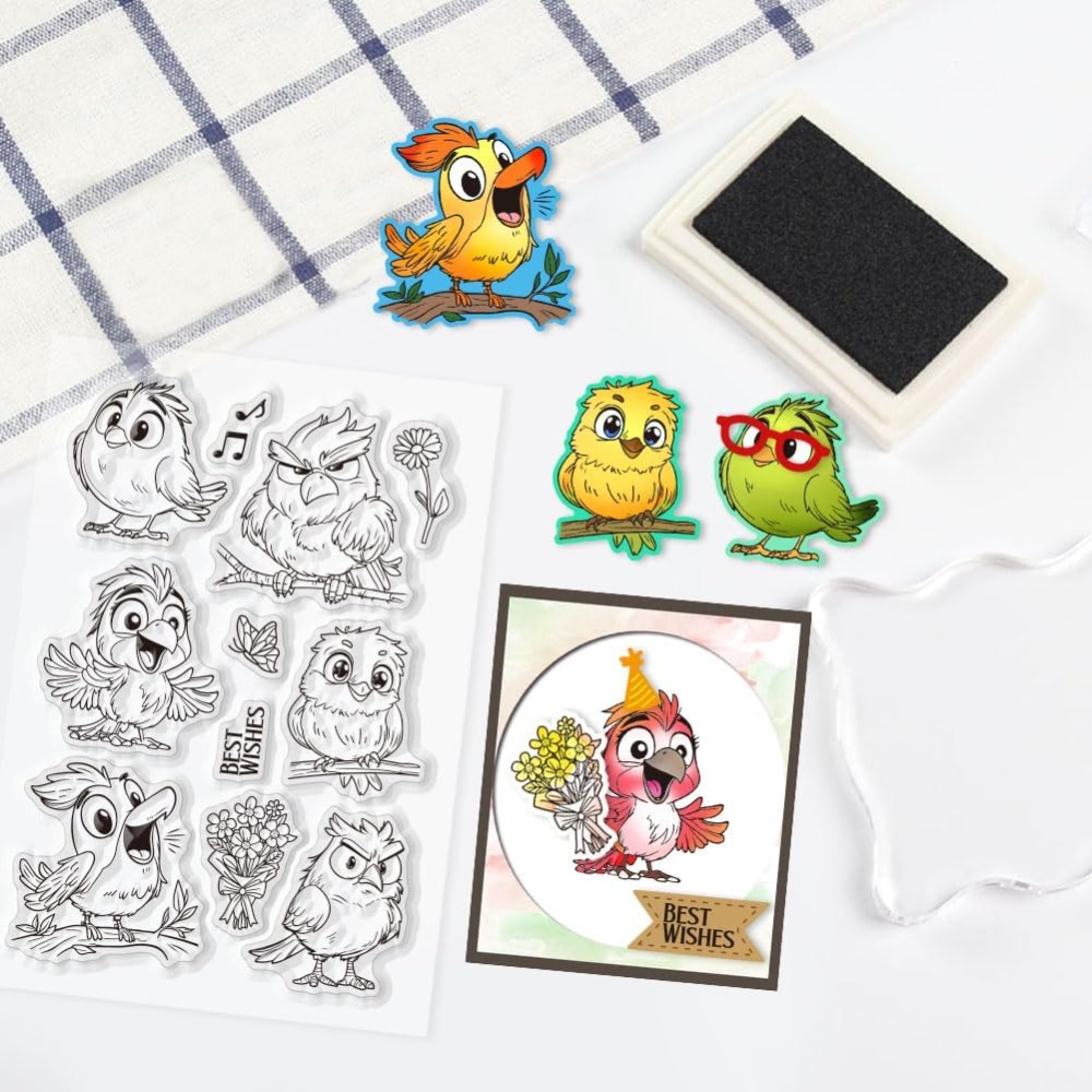 Grappige Vogel Clear Stempels  - Clear Silicone Stamps For Card Making recensie en prijs