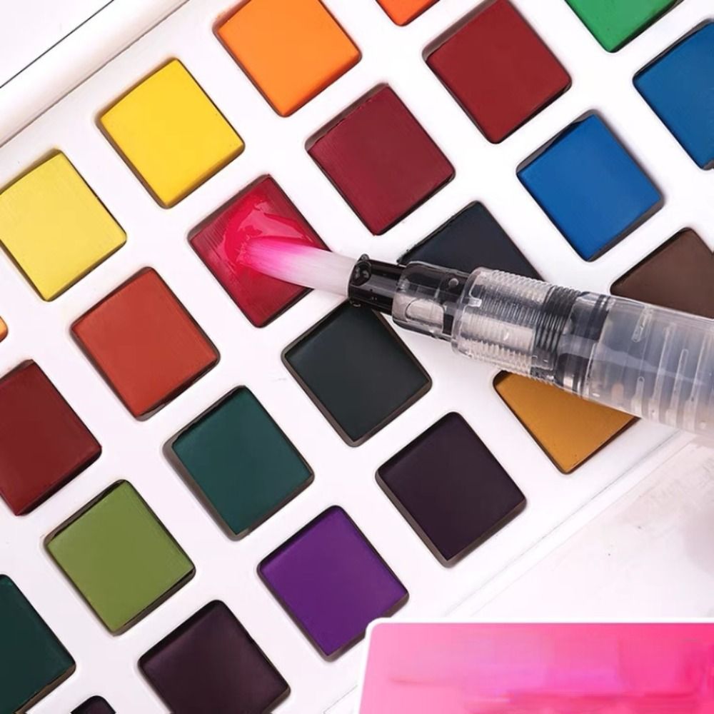 Opvouwbare aquarelverfset met  - Watercolor Paint Set Solid Pigment recensie en prijs