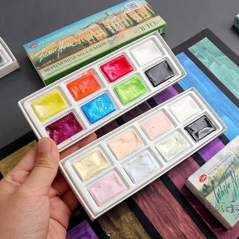 2024 Nieuwe Witte Nachtmeester - Watercolor Paint Set Solid Pigment recensie en prijs