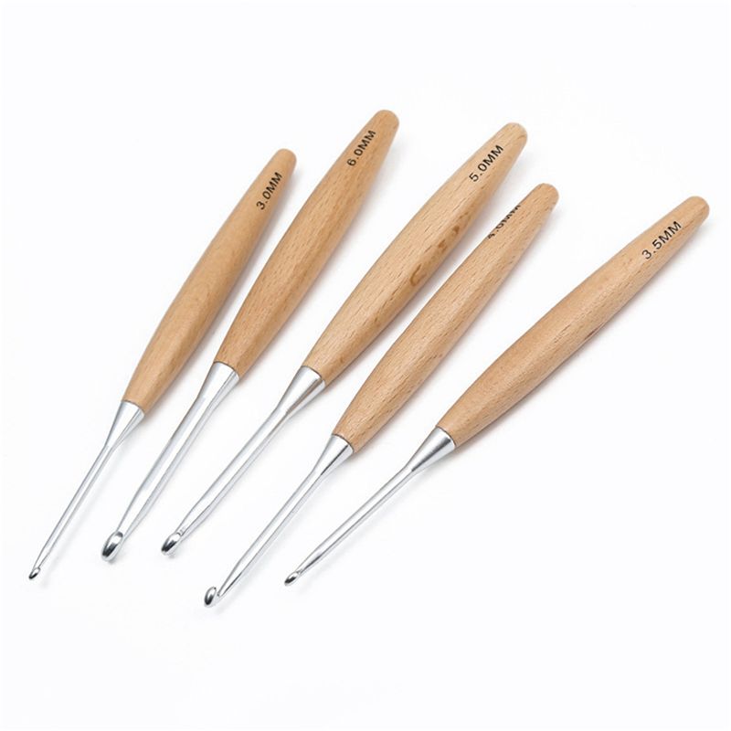 ABJI – set van 40 houten haakn - Wooden Crochet Hooks Ergonomic Handle recensie en prijs