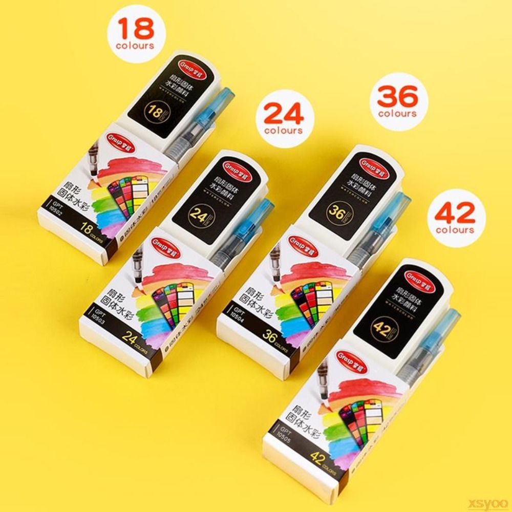 Opvouwbare aquarelverfset met  - Watercolor Paint Set Solid Pigment recensie en prijs