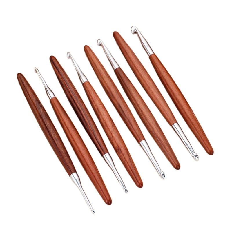 F68E 8-delige houten handvat h - Wooden Crochet Hooks Ergonomic Handle recensie en prijs