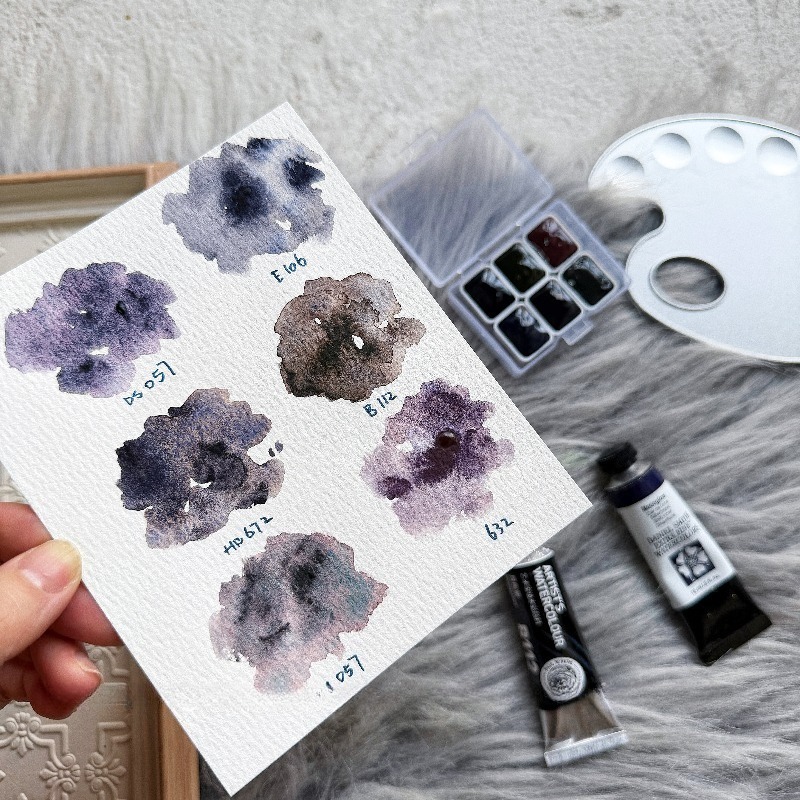 6 kleuren 1 ml White Night Col - Watercolor Paint Set Solid Pigment recensie en prijs